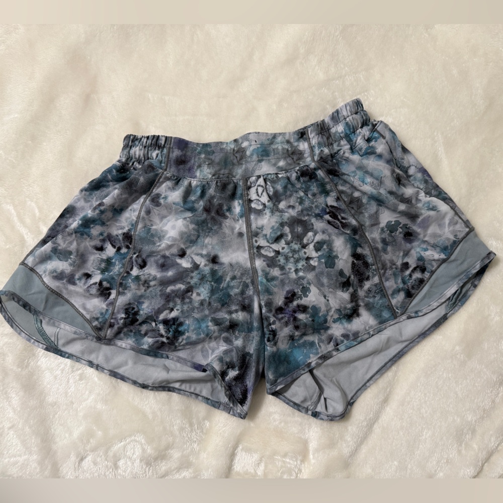 Lululemon Athletica Gray and Blue Shorts
